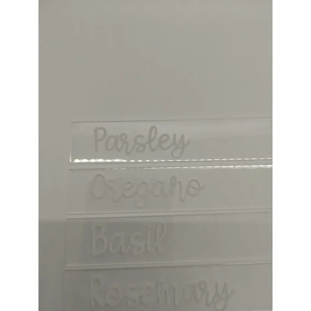 Woodrose Workshop Clear Acrylic Herb Garden Labels